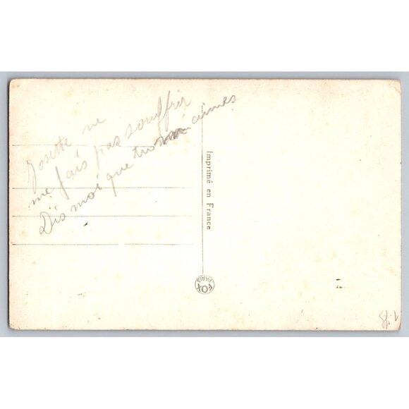 Vintage French Romantic Postcard 1077 #1615 - Picture 2 of 2